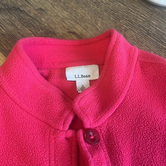L.L. Bean Pink Polartec Fleece Button Up Cardigan - Picture 12 of 13